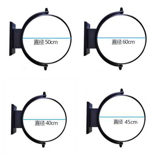 360 Rotating Round LED Signage / Light Box Outdoor Acrylic Double Sign Restaurant Shop Store Logo AD