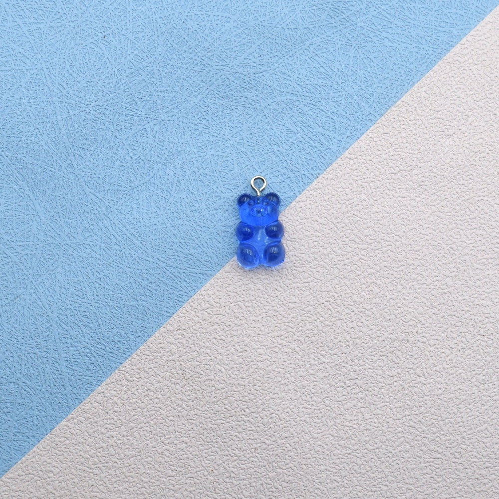 10PCS Gummy Bear Accessories for Key Chain / Pendant Earrings Necklaces Ring Jewelry Resin Acrylic
