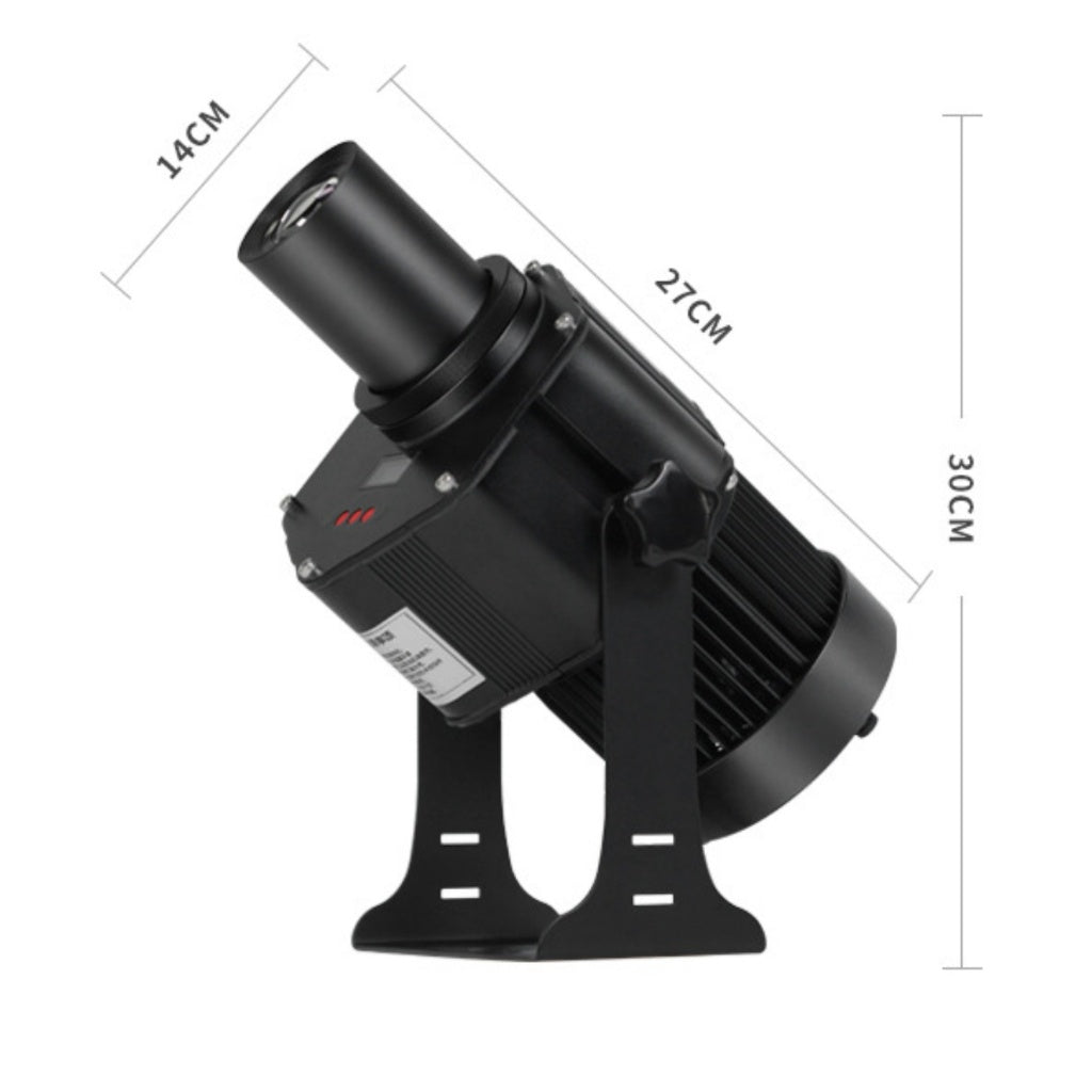 Gobo Logo Beam Projector Rotatable / 80W 4 Lens / Floor Wall Ceiling Projection LED Lamp Advertising