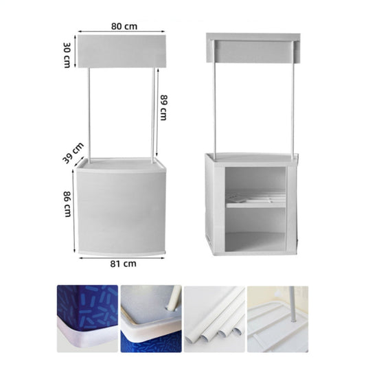 PVC Promotional Booth / Portable Folding Table Detachable Assemble Collapsible Booth Event Printing