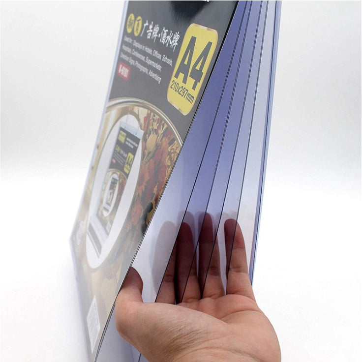 Page Turning Table Menu Stand Type B / Restaurant Cafe Bar Promo Display Holder Acrylic Menu Standee