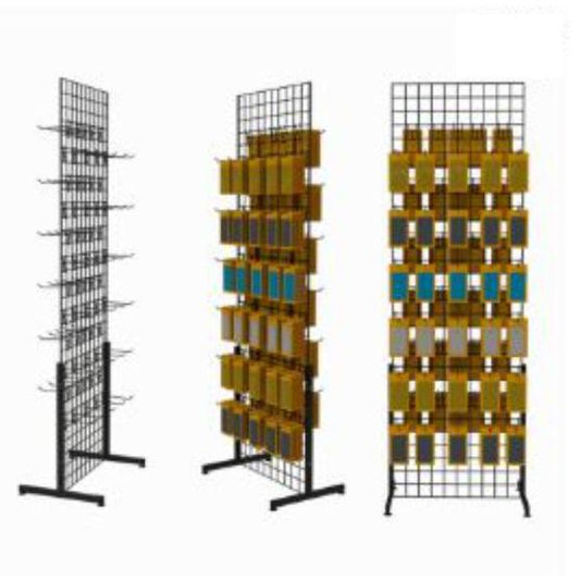 Metal Grid Display Rack / Jewelry Mobile Accessories  Market Store Wire Mesh Shelf Decor Frame