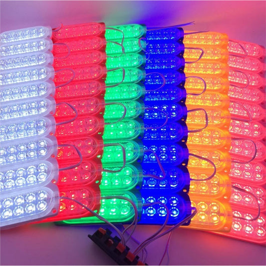 #8) 10pcs 12eyes Highlight LED Module / DC 12V 7.2W New Ultrasonic Led Lights Waterproof Car Motor