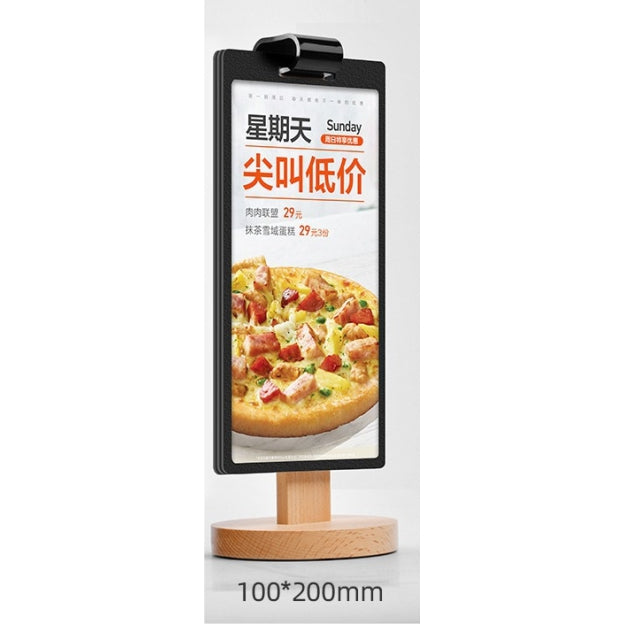 Page Turning Table Menu Stand Type A / Restaurant Cafe Bar Promo Display Holder Acrylic Menu Standee