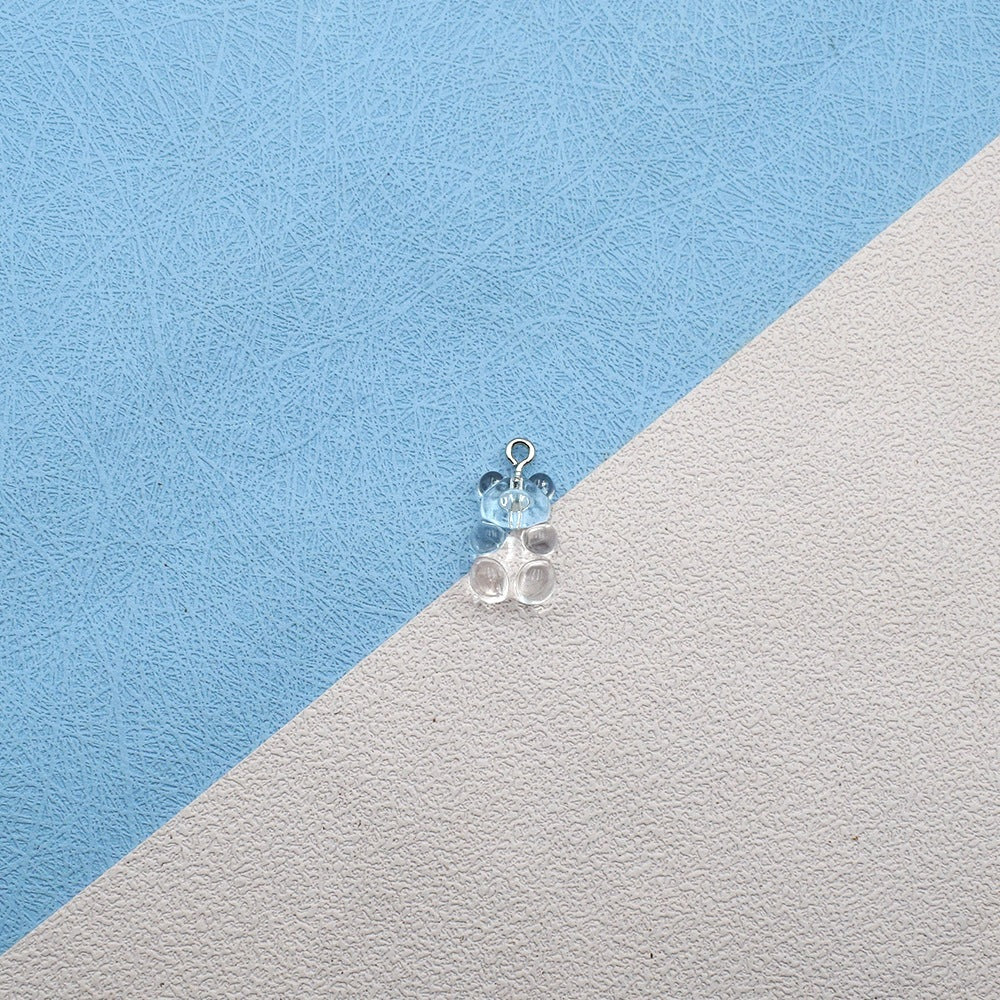 10PCS Gummy Bear Accessories for Key Chain / Pendant Earrings Necklaces Ring Jewelry Resin Acrylic