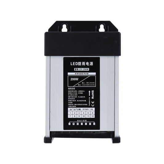 Rainproof LED Transformer Power Supply / DC 12V to AC 220V 60W ~ 400W Power Adapter LED Signage CCTV