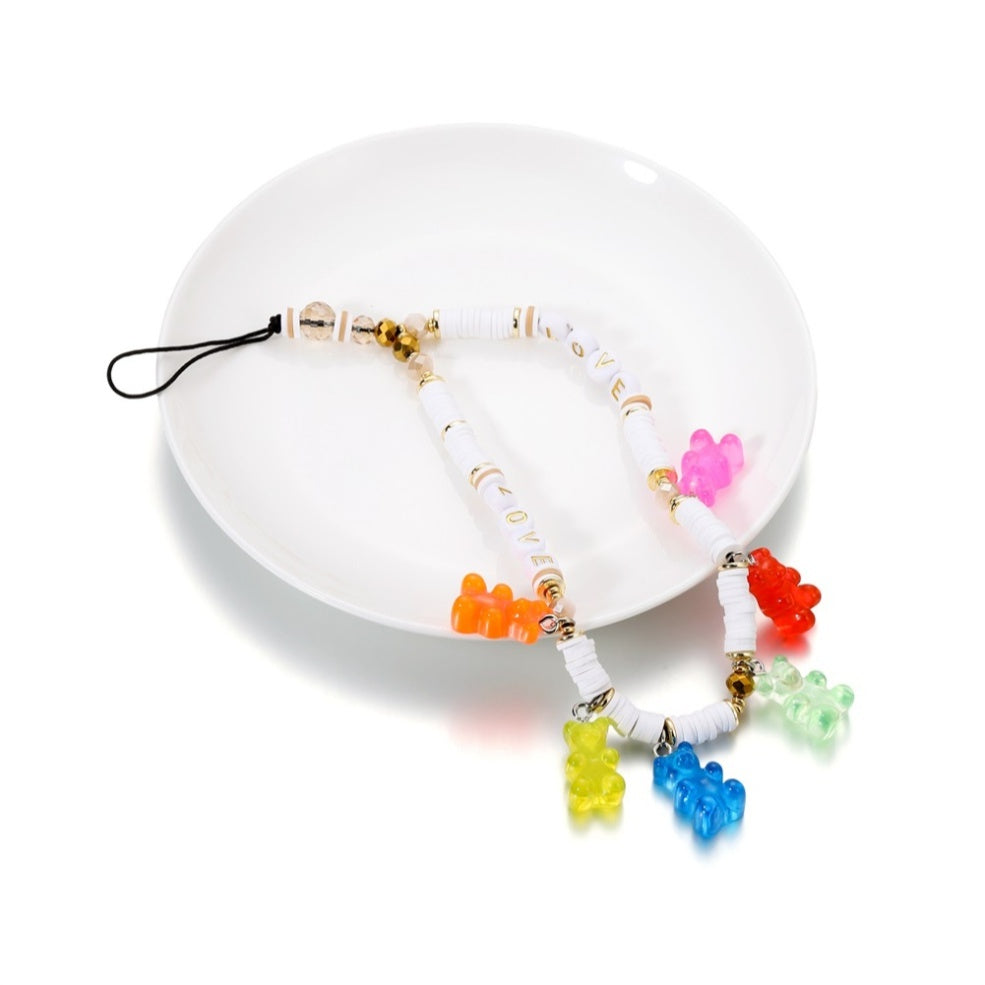 10PCS Gummy Bear Accessories for Key Chain / Pendant Earrings Necklaces Ring Jewelry Resin Acrylic