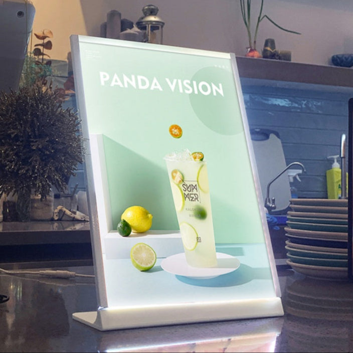 A4 A3 Single Sided LED Display Table Stand / Menu Light Box Promo Coffee Shop Cafe Bar Restaurant