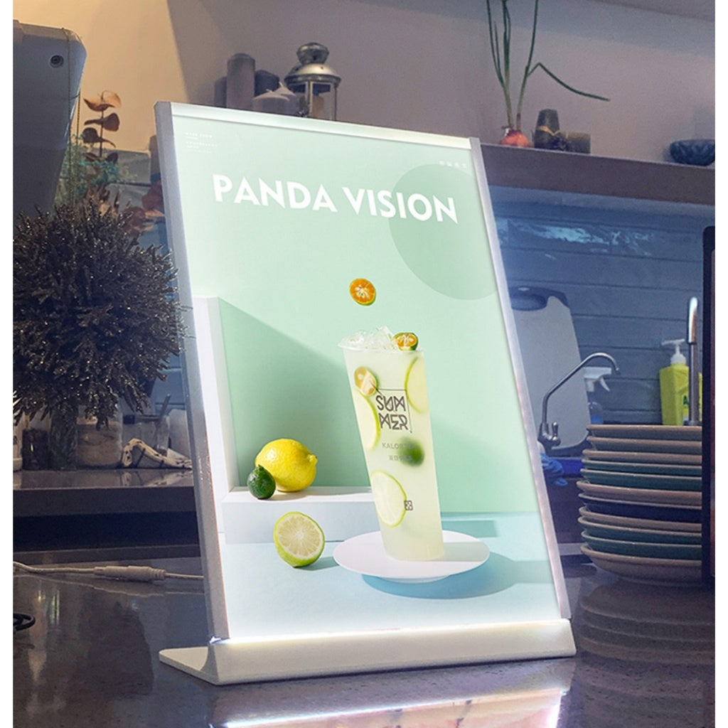 A4 A3 Single Sided LED Display Table Stand / Menu Light Box Promo Coffee Shop Cafe Bar Restaurant