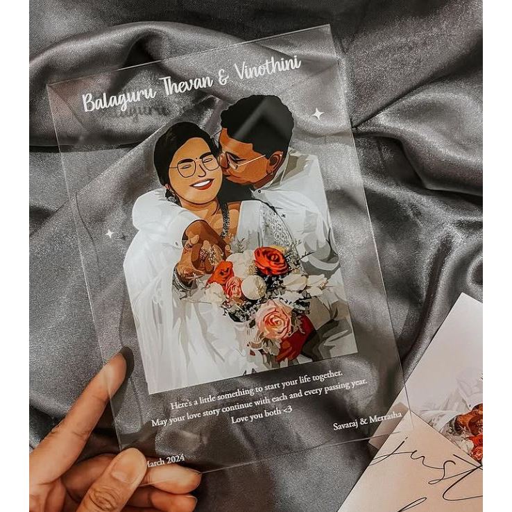 Customized Acrylic LED Lamp Wooden Base Stand / PERSONALIZED ACRYLIC LED LAMP VECTOR LAMP Event Gift