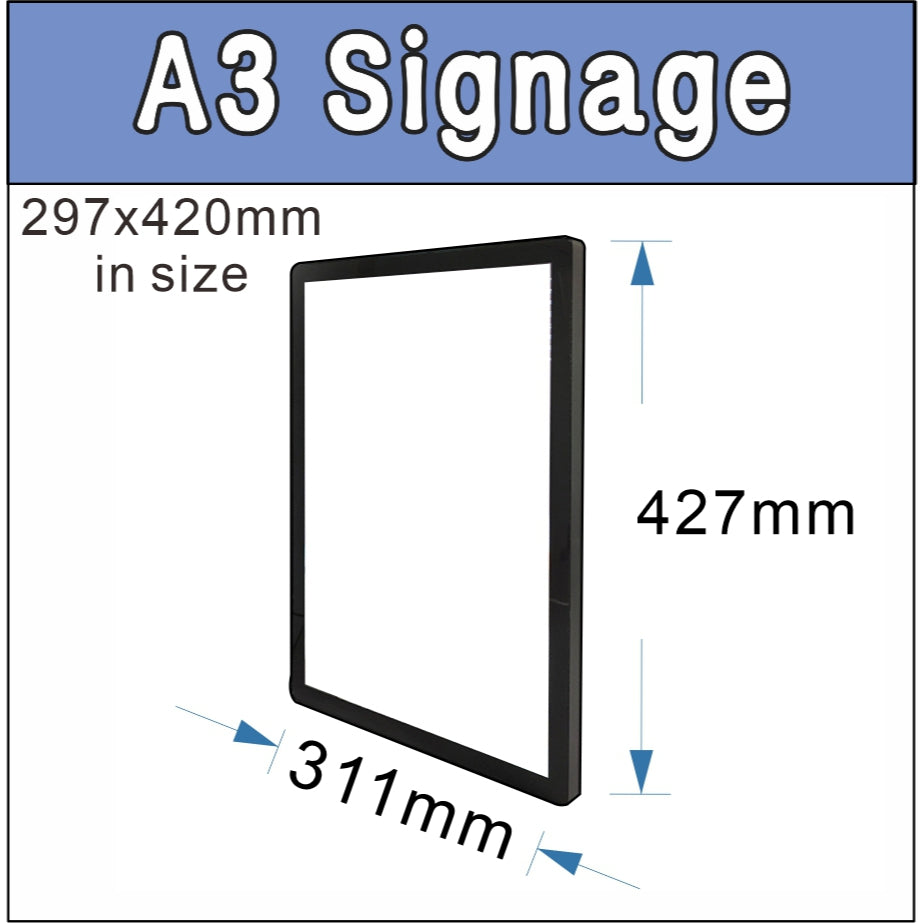 Menu LED Light Box Film Signage (TypeB) / Promo Logo Sign Food Poster Pet Backlit Restaurant Store