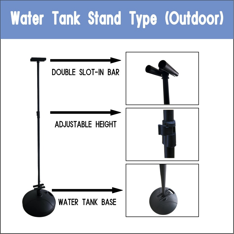 Durable Double sided Tripod Sintra Standee Outdoor Backdrop Stand Display Floor Sign Poster Menu