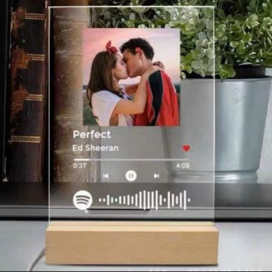 Customized Acrylic LED Lamp Wooden Base Stand / PERSONALIZED ACRYLIC LED LAMP VECTOR LAMP Event Gift