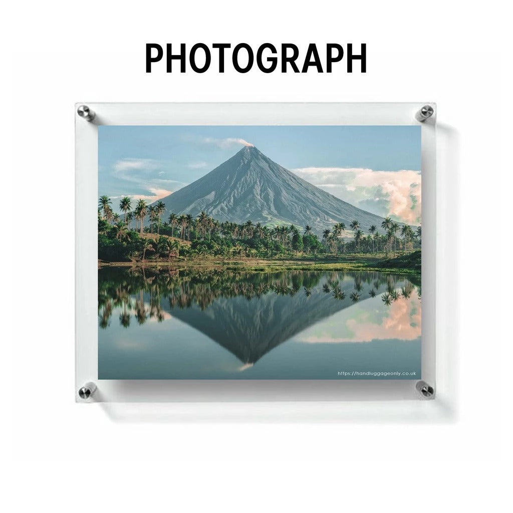 A4 A3 Size Wall Acrylic Frame w Bolt / Office Business Permit Certificate Document Poster Photo