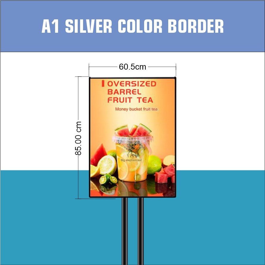 LED Ultra Thin Display Light Box Floor Stand / Mall Restaurant Cosmetic Shop Store Building Standee