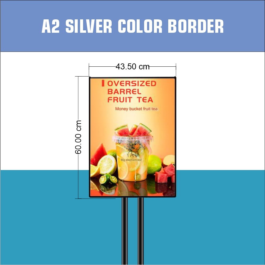 LED Ultra Thin Display Light Box Floor Stand / Mall Restaurant Cosmetic Shop Store Building Standee