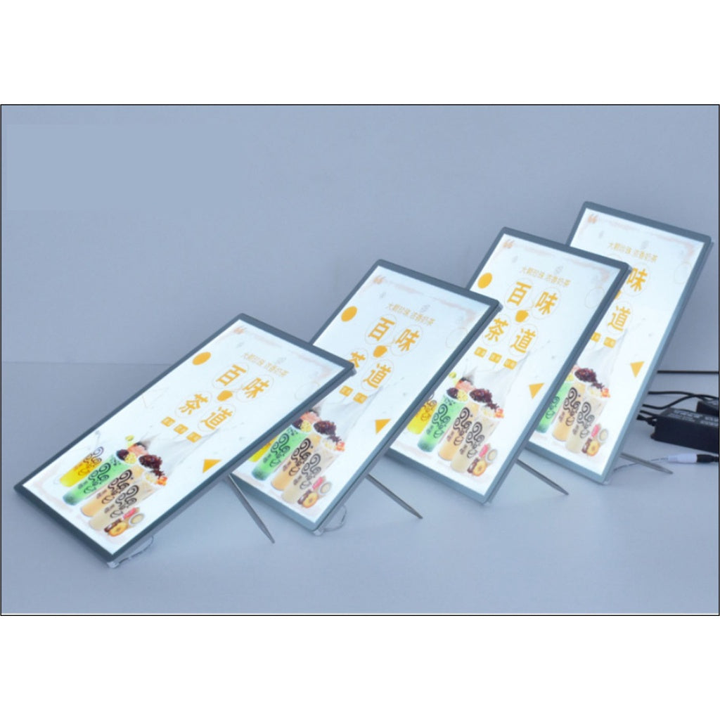 LED Menu Table Stand / Order Board Display Light Table Price List Milk Tea Restaurant Shop Signage
