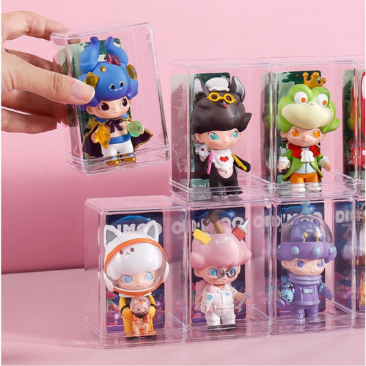 Mini Figure Acrylic Case / Transparent Small Action Display Stand Doll Storage Box Toys Car Cabinet