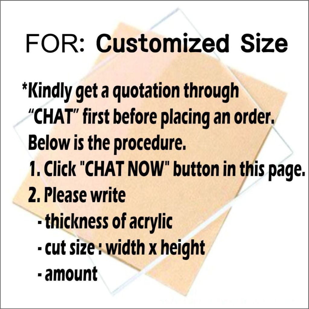Big Size Clear Transparent Acrylic 2mm 3mm 5mm/Pre Cut Size Plastic Glass Plexiglass Perspex Laser