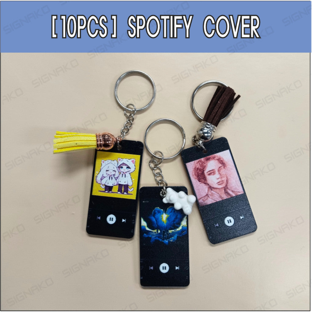 10pcs) Customized Acrylic Keychain UV Direct Print / Souvenir Anniversary Gift Personalized Keyring
